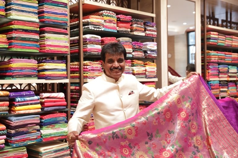Buy Shasmi Women's Silk Blend Jacquard Woven Saree (Kankatala Sudha Yellow  Pink and at Amazon.in